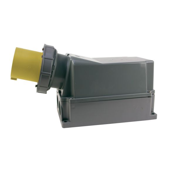 Garo IIV 4125-4 S + RI Vegginntak IP67, 5-polet, 125 A Gul, 4 h