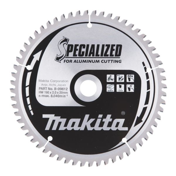Makita B-09612 Sageblad 190x20x2,0 mm, 60T