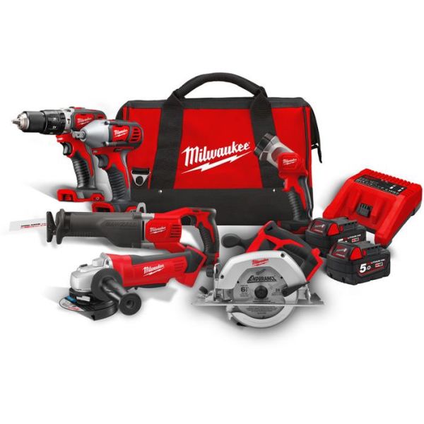 Milwaukee M18 PP6B-502B Verktøypakke
