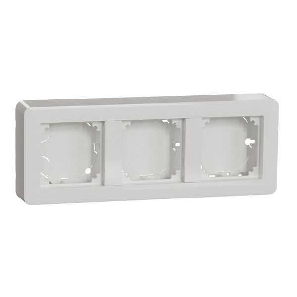 Schneider Electric Exxact Sokkelboks 3-roms, med integrert ramme Lav