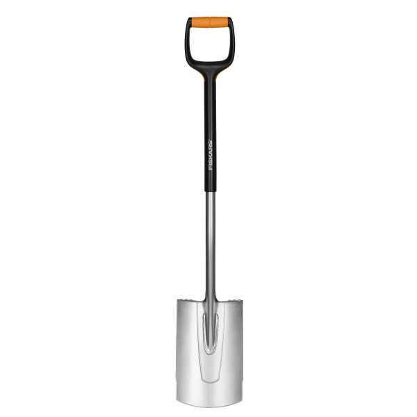Fiskars Xact Kantspade halvrundet, stål/fibercomp M
