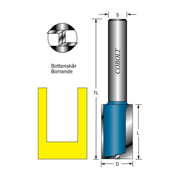 Cobolt 303-108 Notfres D=8, L=30, TL=80