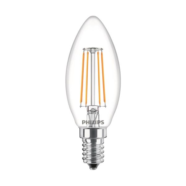 Philips Classic LED Filament LED-lampe 4,3 W, kronelysform