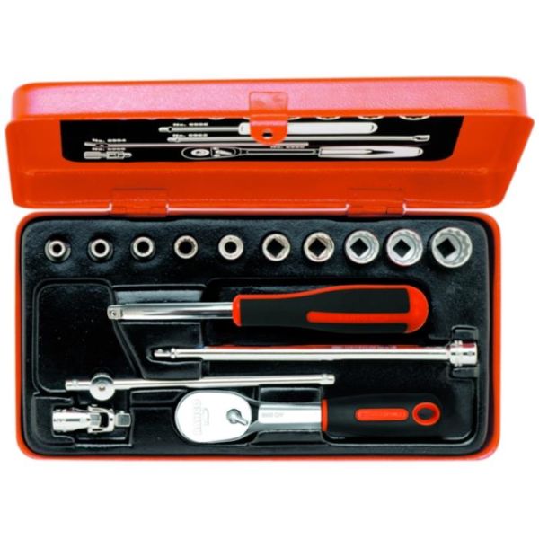 Bahco A6716DZ Pipenøkkelsett 1/4", 15 deler, tommer