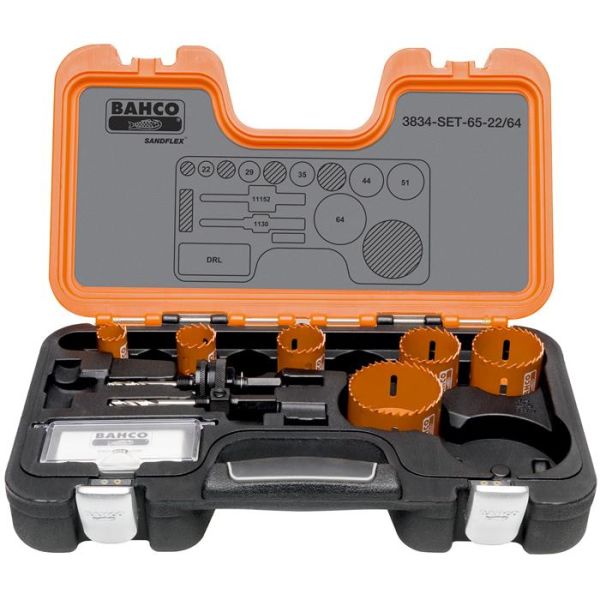 Bahco 3834-SET-65-22/64 Hullsagsett