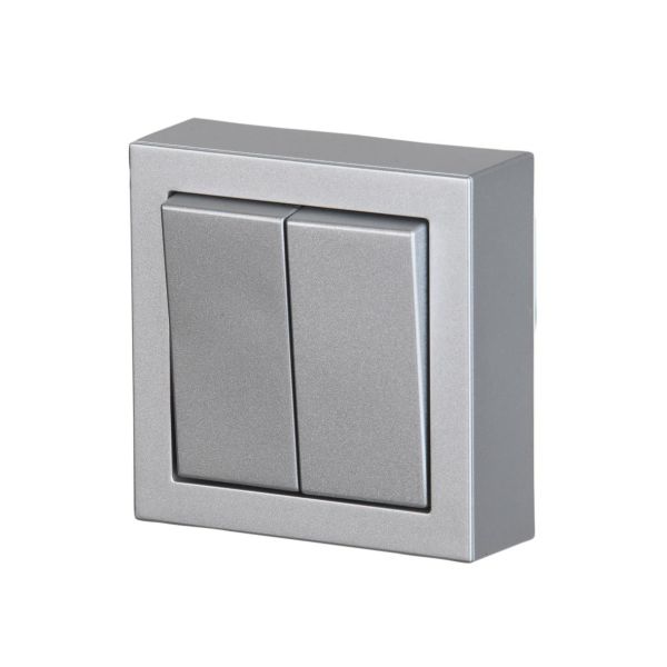 ABB Impressivo Strømstiller krone, utenpåliggende Aluminium