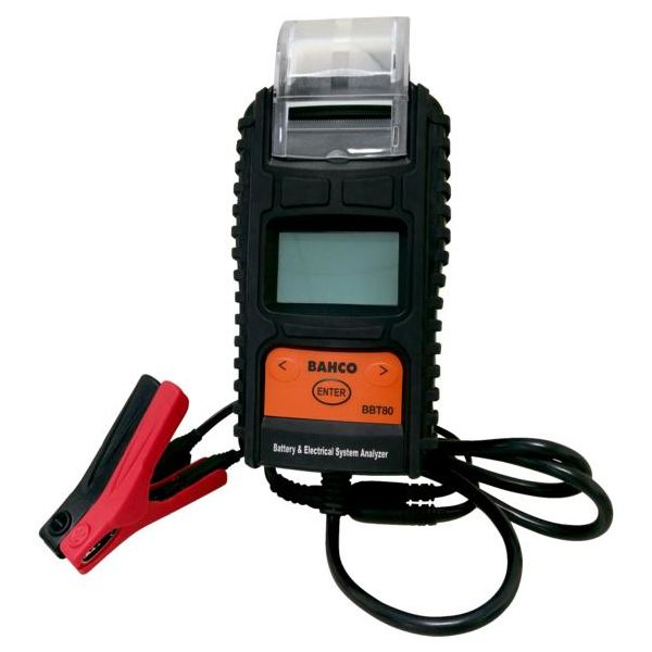 Bahco BBT80 Batteritester med skriver, 6 og 12 V