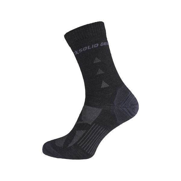 Solid Gear Ultra Thin Wool Strømpe svart 35-38