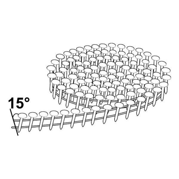 ESSVE FZV Pappspiker 15°, trådbåndet, 7200-pakning 3,0x19mm