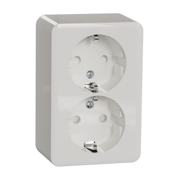 Schneider Electric Exxact Vekkuttak 2-veis, jordet, dybde: 42 mm Hurtigkobling