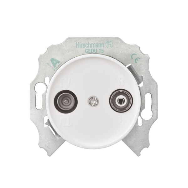 Schneider Electric WDE011723 Uttak for boks 35 mm 10 dB, hvit