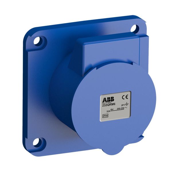 ABB 2CMA102347R1000 Paneluttak hurtigtilkoblet, vibrasjonsbestandig Rett, 3-polet, 32 A, 56x56 mm
