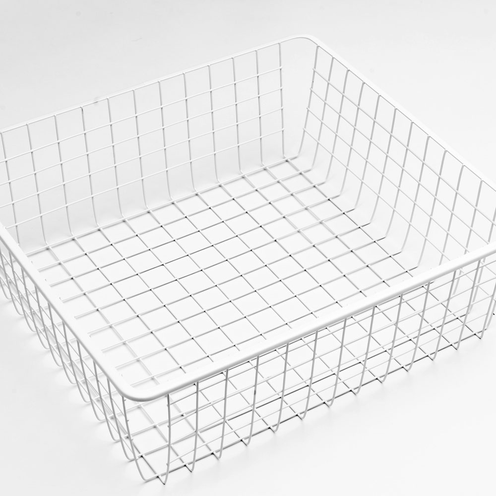 Pelly System Trådkurv 175, lakkert tråd 50, Hvit