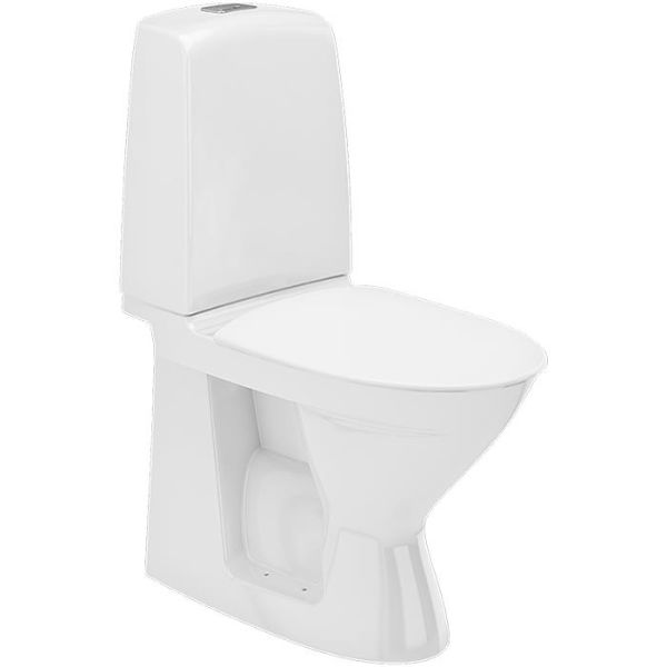 Ifö Spira Rimfree 626009211020 Toalettstol med hardt sete, hull for armlene