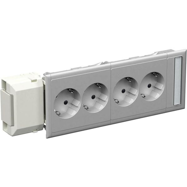 Schneider Electric 5940043 Slaveuttak 210 x 84 x 39 mm Aluminium