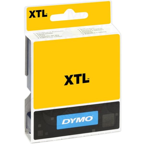 DYMO XTL Teip flerfunksjonsvinyl 12mm Svart på transparent