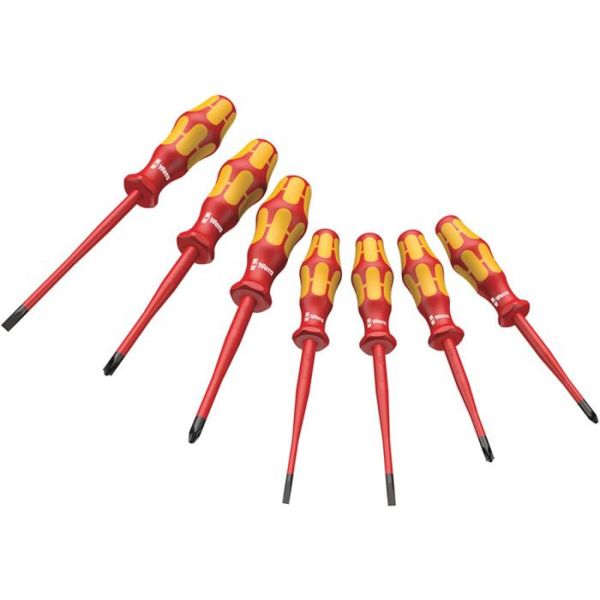Wera 160 iSS/7 Kraftform Plus Skrutrekkersett serie 100, 7 deler