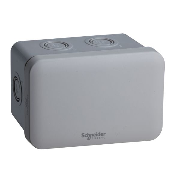 Schneider Electric ENN05083 Koblingsboks grå, knock-outs, utvendig 105 x 65 x 55 mm