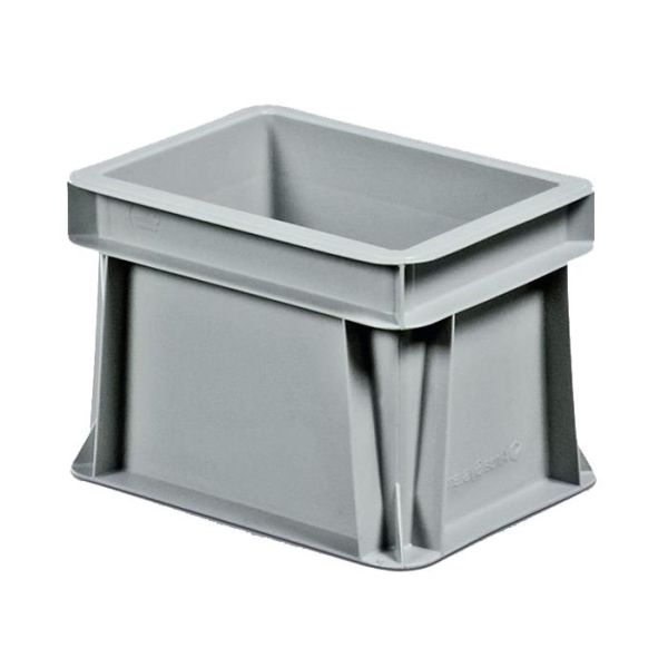 Schoeller Allibert Euroback 6496 Transportkasse grå, uten håndtakshull 200x150x145 mm