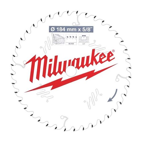 Milwaukee CSB P W Sagklinge 184x2,1x15,87 mm, 40T