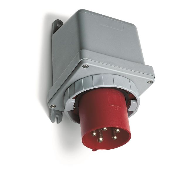 ABB 2CMA167078R1000 Vegginntak IP67, 5-polet, rød 16 A