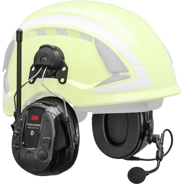 3M Peltor WS Alert XP Hørselsvern Bluetooth med hjelmfeste
