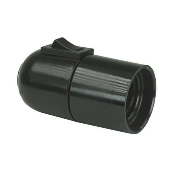 Gelia 100000941 Lampeholder E27, glatt, med vippestrømbryter