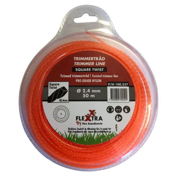 EGO 100.337 Trimmertråd Ø2,4 mm x 50 m, tvunnet