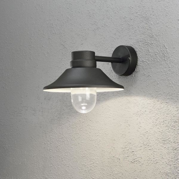 Konstsmide Vega Veggarmatur 8 W, dimbar Svart