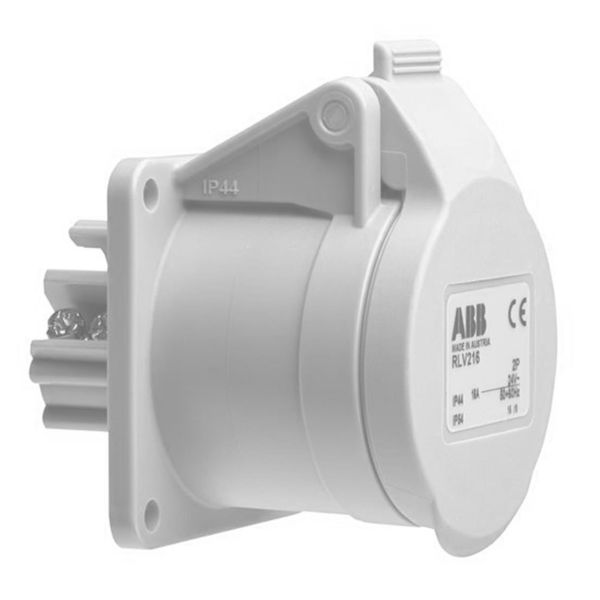 ABB 2CMA100974R1000 Vegguttak 2-polet, IP44 Hvit, 12 h, 55 mm