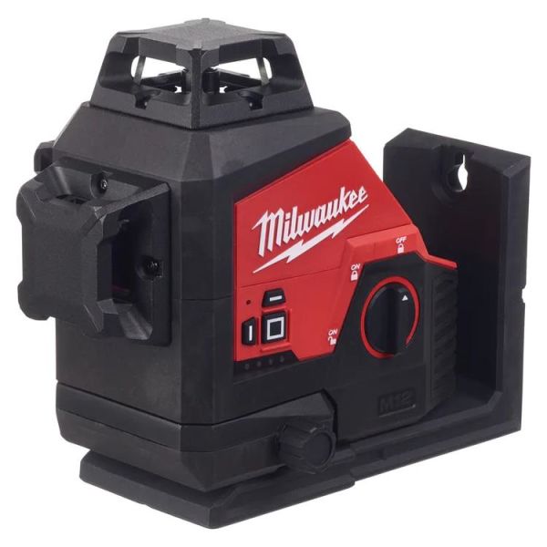 Milwaukee M12 3PL-0C Krysslaser grønn, uten batterier og lader