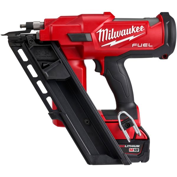 Milwaukee M18 FFN-502C Spikerpistol med 5,0Ah batterier og lader
