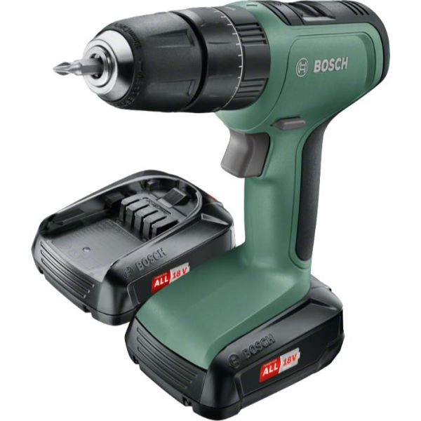 Bosch DIY Universal Impact 18 Slagbor 2 stk. 1,5 Ah-batterier og lader