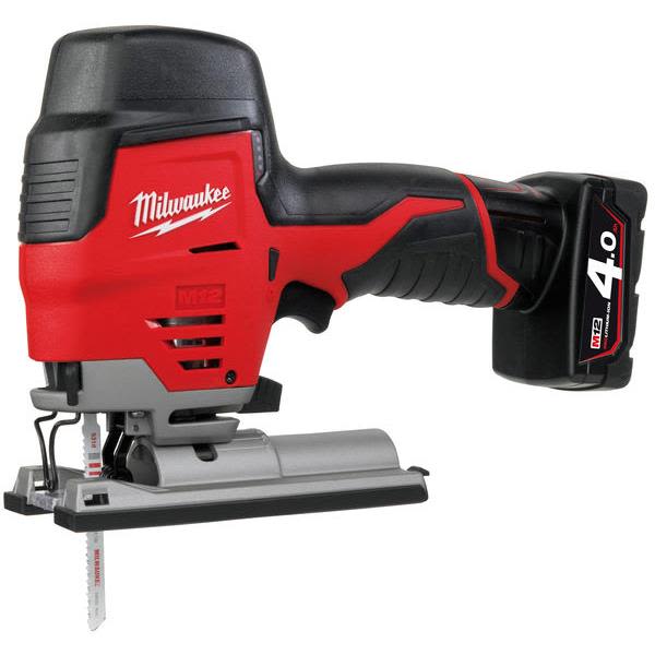 Milwaukee M12 JS-402B Stikksag med batterier og lader