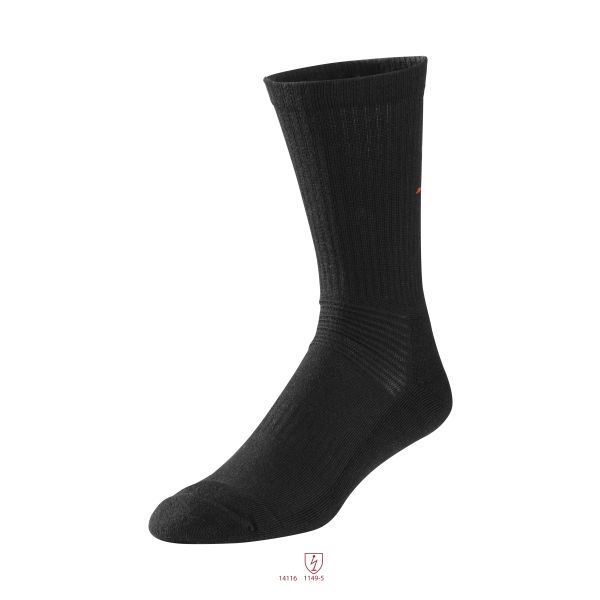 Snickers 9263 ProtecWork Strømpe svart, flammesikring 37-39