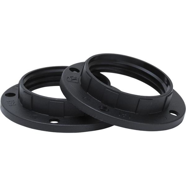 Gelia 4079032692 Skjermring E14, svart, 2-pakning