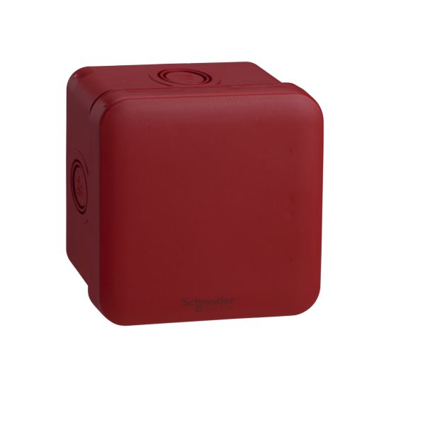 Schneider Electric ENN05174 Brannboks 80 x 80 x 45 mm Rød, knock-outs
