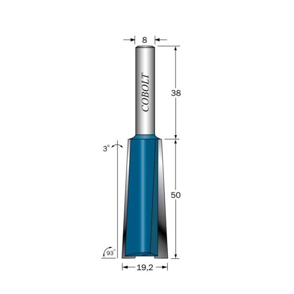 Cobolt 224-950 Gradefres L=50, D=14 og 19,2