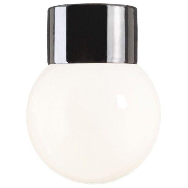 Ifö Electric Classic Glob 150 Takarmatur IP54, rett, E27, opal Hvit