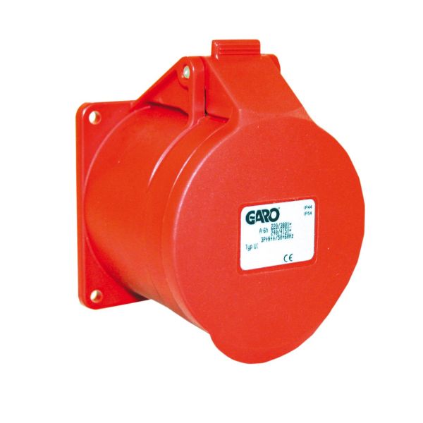 Garo UI 316-6 S Paneluttak IP44, 4-polet, 16 A Rød, 6 h