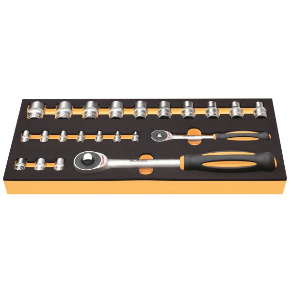 Ironside 100252 Skrallenøkkelsett 22 deler