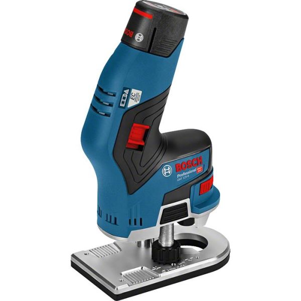 Bosch GKF 12V-8 Kantfres med 3,0Ah-batterier og lader