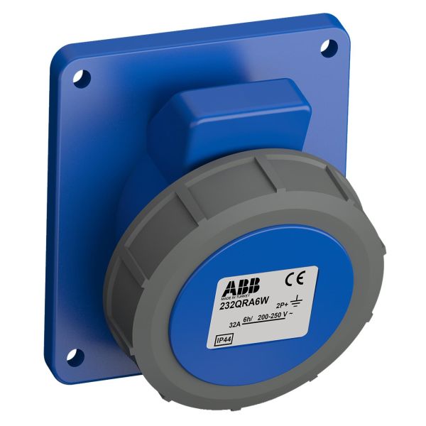 ABB 2CMA102358R1000 Paneluttak hurtigtilkoblet, vibrasjonsbestandig Vinklet, 3-polet, 32 A