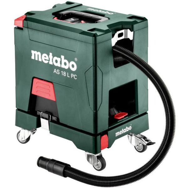 Metabo Set AS 18 L PC Støvsuger uten batteri og lader, med rullebrett