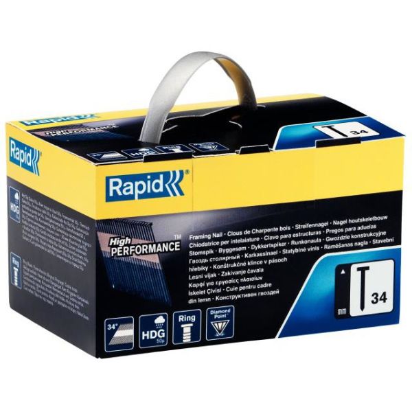 Rapid 34 Spiker 50 mm, 1200-pakning