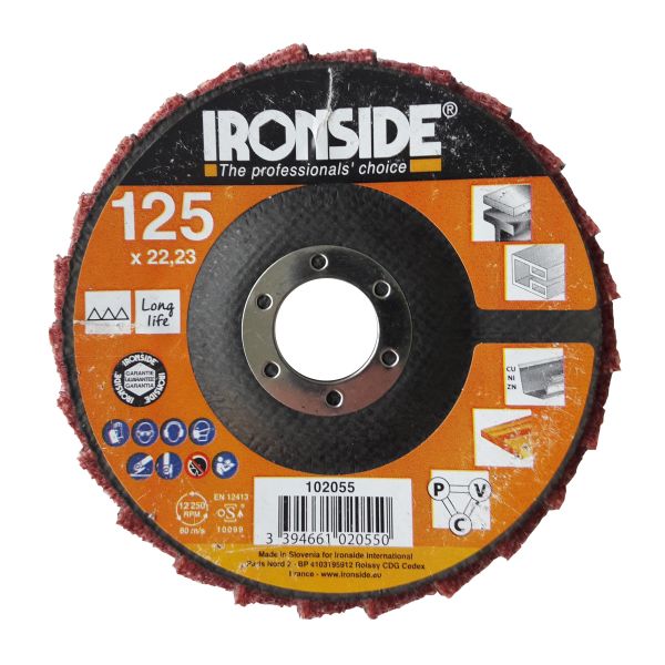 Ironside 102055 Lamellrondell til polering Middels