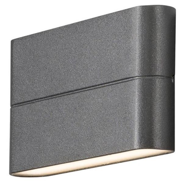 Konstsmide Chieri Vegglampe 2x6W, LED, antracit