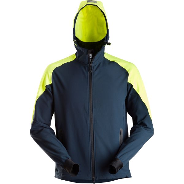 Snickers 8025 Jakke marine/neon XS