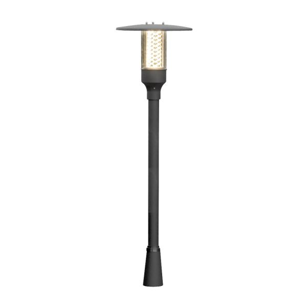 Konstsmide Nova Stolpelykt 340 mm, svart Kort stolpe