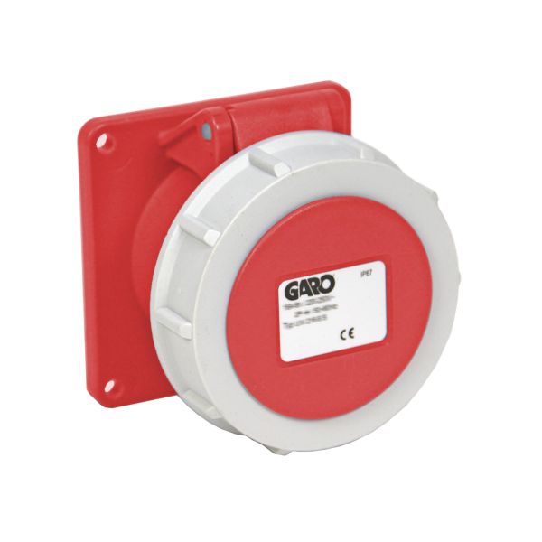 Garo UIV 216-9 S Paneluttak IP67, 3-polet, 16 A Rød, 9 h